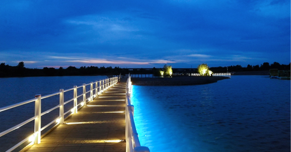 extreme environment landscape lighting for waterfront and coastal areas