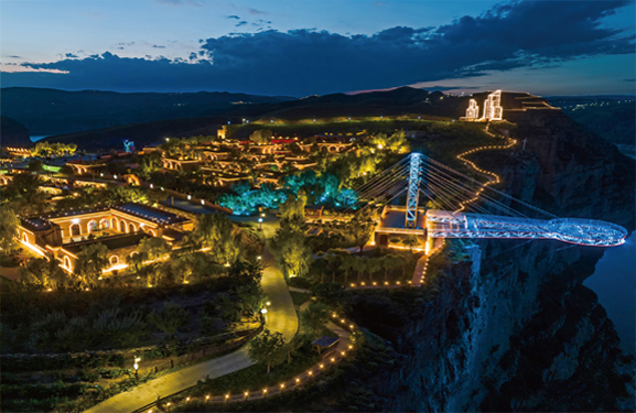 cultural destination landscape lighting project