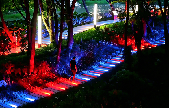 urban public space lighting project