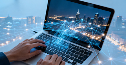 advanced control systems for media facades with real-time playback and multi-building synchronization